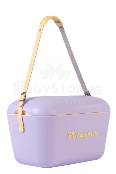 Polarbox Cool Box Retro Cooler Art.210773 Lilac - Yellow Camping Refrigerator 20L