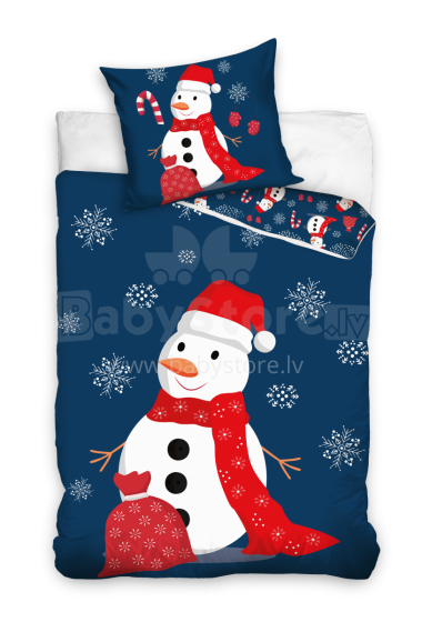 Carbotex Bedding Christmas Art.211262  Хлопковое постельное белье  140x200/70x90см