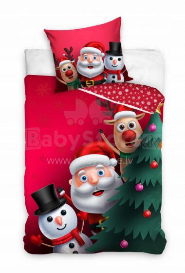 Carbotex Bedding Christmas Art.211265  Хлопковое постельное белье  160x200/70x80см