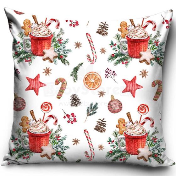 Carbotex Pillowcase Christmas Art.PNL241021 Dekoratīvs spilvena parvālks
