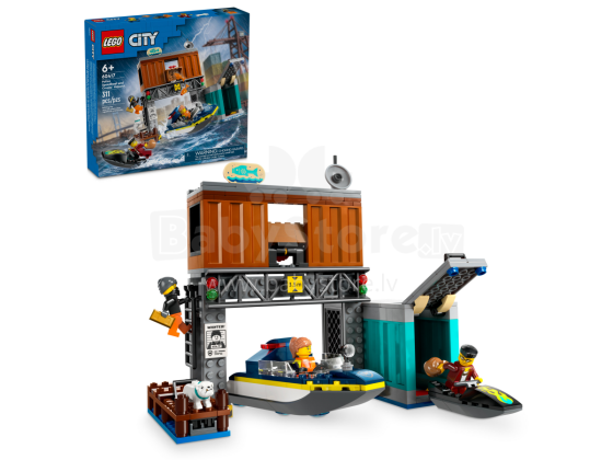 Lego®City Art.60417 Конструктор Полицейская лодка,311 шт