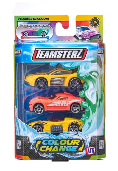 TEAMSTERZ Krāsu mainošo automašīnu 3-paka, 7,5 cm