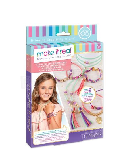 MAKE IT REAL DIY Jewelry set Suede Bracelets