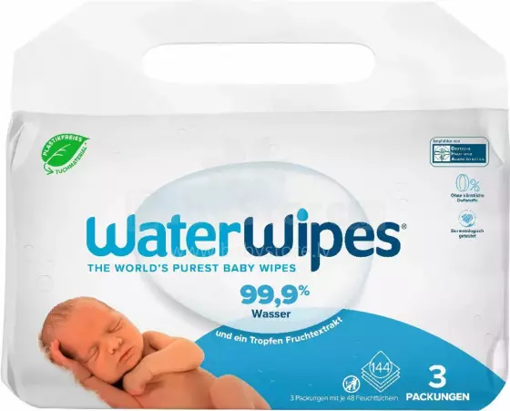 WaterWipes Bio Baby Wipes Art.211453 Оригинальные влажные салфетки для младенцев,1x48 шт.