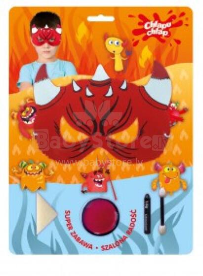 Komplekts Devil maska+krāsa