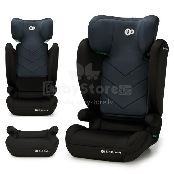 KINDERKRAFT car seat I-SPARK I-Size 100-150 cm, black, KCISPA00BLK0000