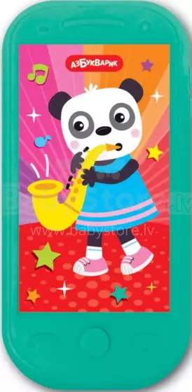 Azbukvarik Art.211723  Bērnu interaktīvas smartfons  Laimīgā Panda (krievu.val)