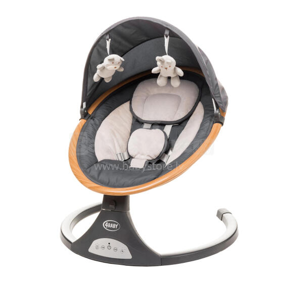 4Baby Rock'N Relax Art.211915 Black Bērnu šūpoles