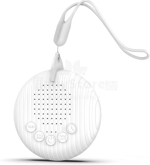 La bebe™ White Noise Accessories Baby Sound Machine Art.211446 White Портативная звуковая машина со шнурком и звуковыми эффектами