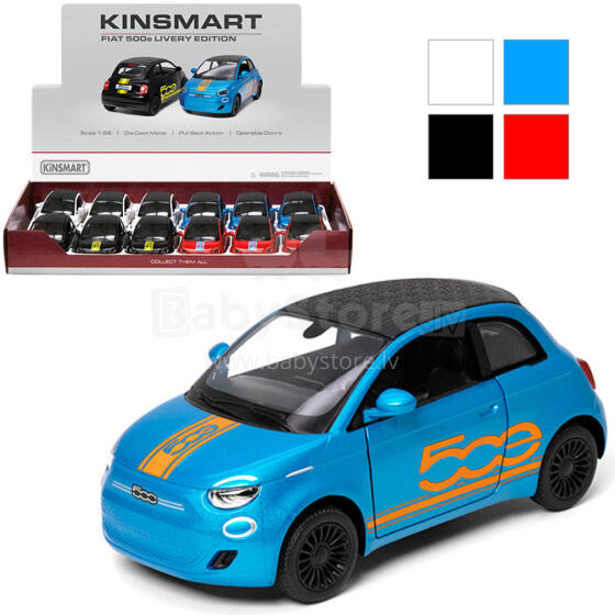FIAT 500E Z NADRUKIEM 1:28