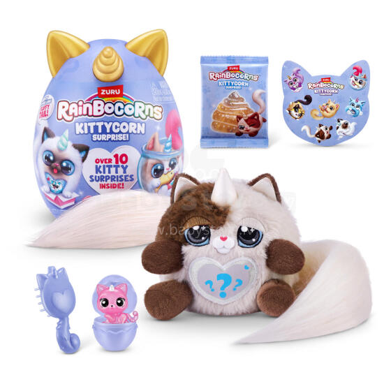 RAINBOCORNS plush toy with accessories Kittycorn, 3 series, assort., 92104