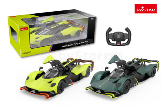 RASTAR 1:14 R/C car Aston Martin Valkyrie AMR Pro USB Charging, 92106