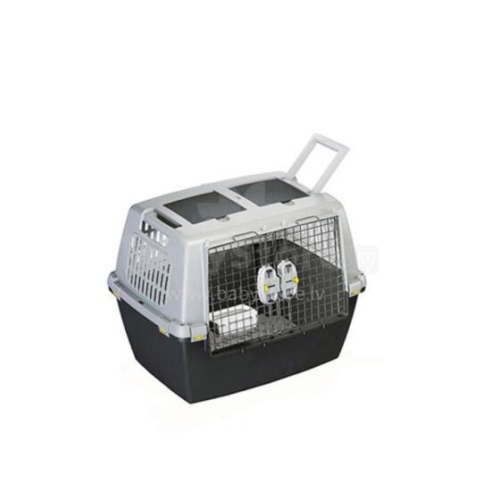 Transportēšanas būris Gulliver Touring 80x58,5x62cm tumši pelēks/gaiši pelēks