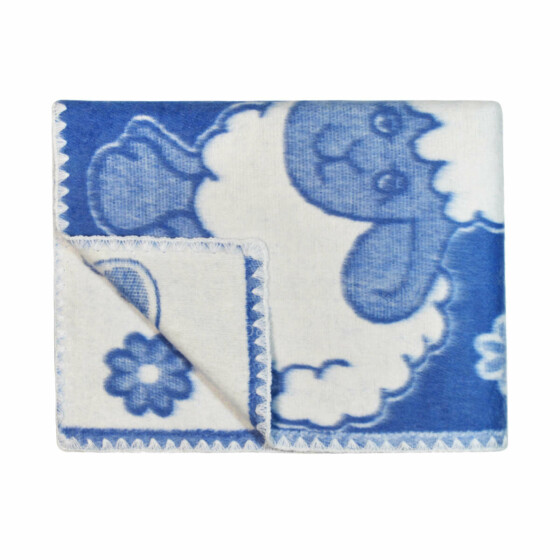 UR Kids Blanket Cotton  Art.21232 Sheep Blue Детское одеяло/плед из натурального хлопка 100х140см