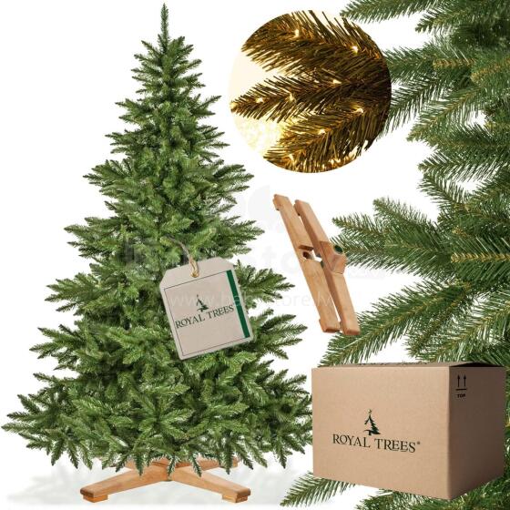 CT0195 Mākslīgā Ziemassvētku eglīte 220 cm Premium Royal Trees, dabīgā egle, kā dzīvē