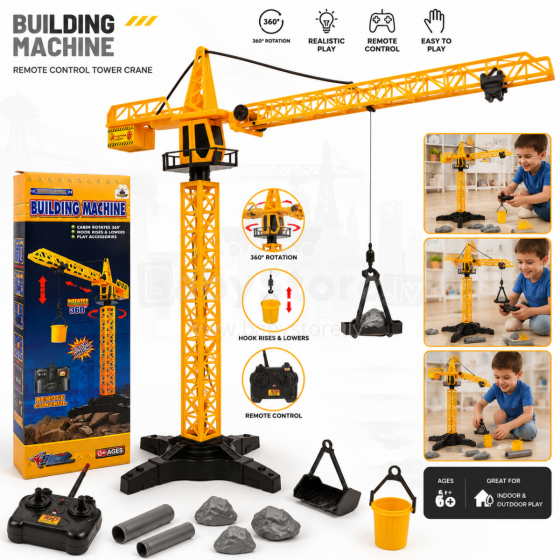I-Toys Building Machine Art.212549 Radiovadāms torņa celtnis