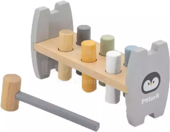 Pounding Bench - Penguin Multicolor Art.213431  Деревянная стучалка