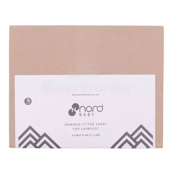 Nordbaby Bamboo Sheet Art.213640 Простынка на резинке 35x75см