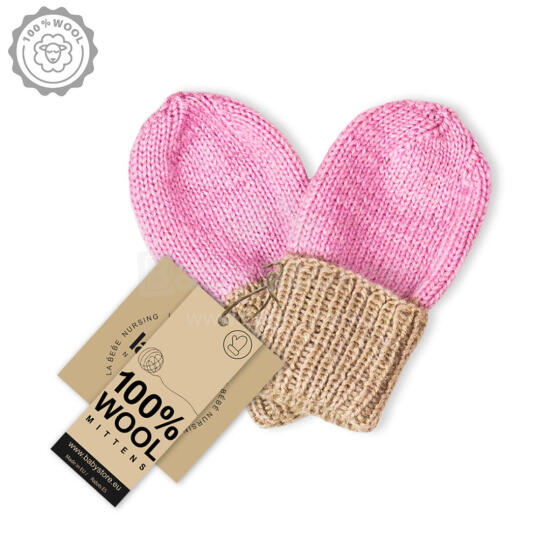 La Bebe™ Lambswool Natural Eco Baby Gloves Art.213949  Baby gloves