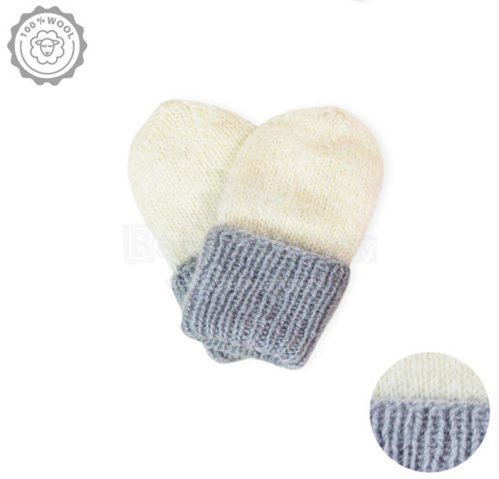 La Bebe™ Lambswool Natural Eco Baby Gloves Art.213950  Baby gloves