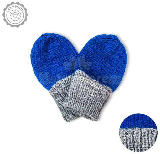 La Bebe™ Lambswool Natural Eco Baby Gloves Art.213953 Dabīgas vilnas adītas bērnu dūrainīši