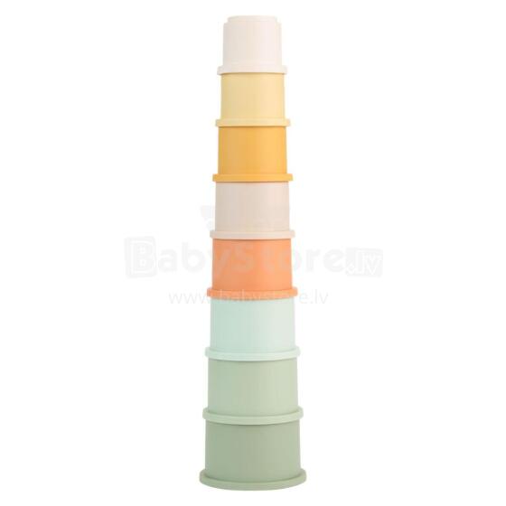 Little Dutch Stacking Cup Art.2013819 Kraušanas trauki - piramīda