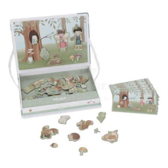 Little Dutch Magnetic Playboard Forest Friends Art.7253 Koka magnētiska tafēle