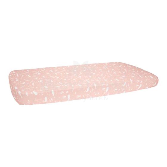 Little Dutch Jersey Sheet  Art.TE10620650 Ocean Pink palags ar gumiju 60x120cm