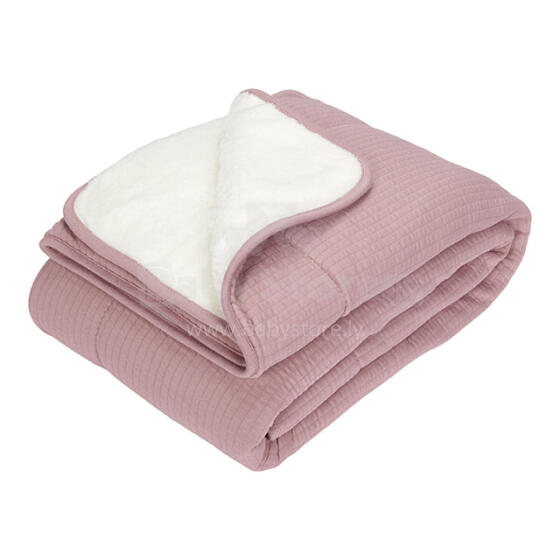 Little Dutch Cot Blanket Art.TE11072007 Pure Mauve Dabīgas kokvilnas plediņš/sega bērniem, 110x140cm