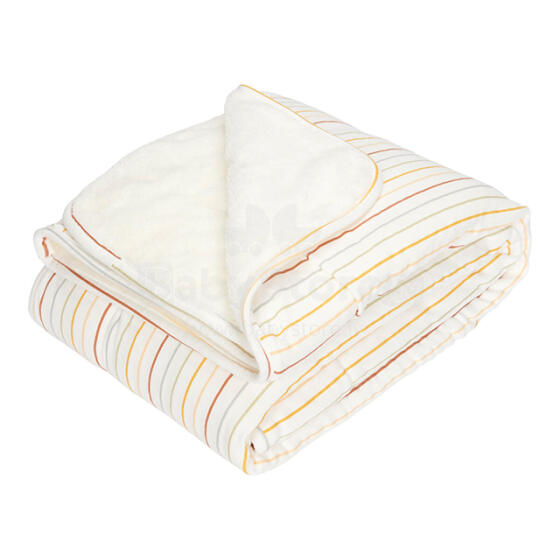 Little Dutch Cot Blanket Art.TE11002002 Sunny Stripes Детское одеяло из натурального  хлопка , 110х140см