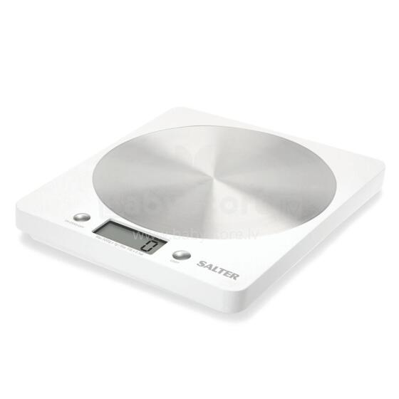 Salter 1036 WHSSDREU16 Disc Electronic Digital Kitchen Scales - White
