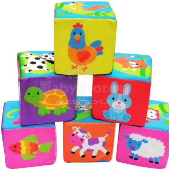 Cube Soft Toys Art.214577 Mīkstie klucīši,1 gab