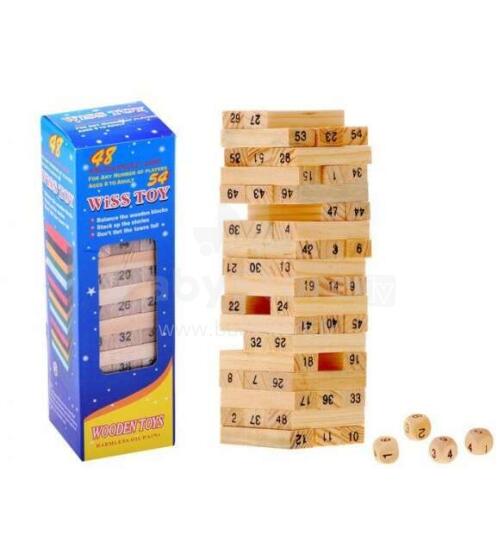 Koka galda spēle TORNIS JENGA MINI GR0090