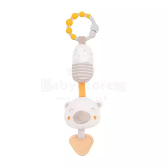 Kikkaboo Bell Toys Teddy Art.214701 Beige  Развивающая плюшевая игрушка- погремушка для коляски/автокресла/кроватки
