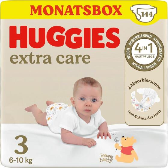 Huggies Baby Nappies Extra Care Size 3 Art.21696