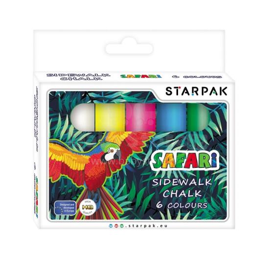 Tänavakriidid Jumbo 6 värvi
