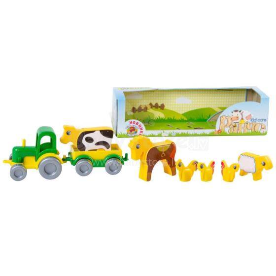 Tigers traktor loomadega Kid Car