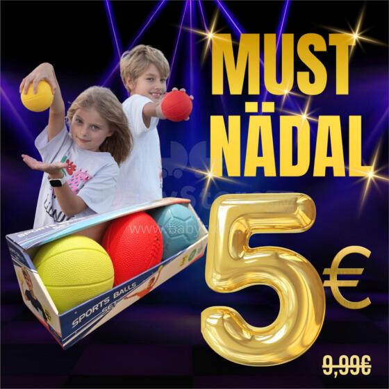 Gerardo's Toys spordipallide komplekt 3 tk