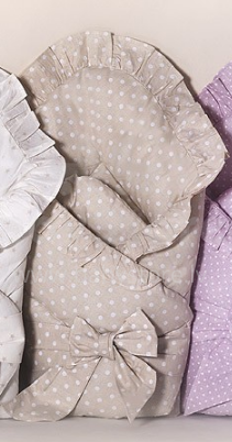 MimiNu Art. 22016 Grey Dots Хлопковый конвертик одеялко для выписки (для новорождённого) 80х80 см