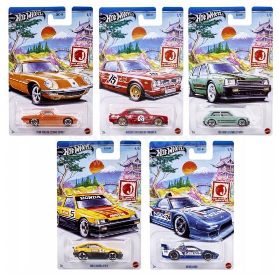 Hot Wheels Jaapani sportautode kollektsioon