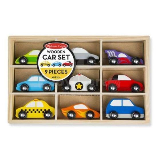 Melissa&Doug Car Set Art.13178 Набор деревянных машинок