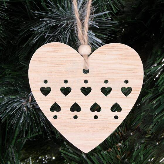 CA0661 WOODEN DECORATION 6 PCS (HEART)