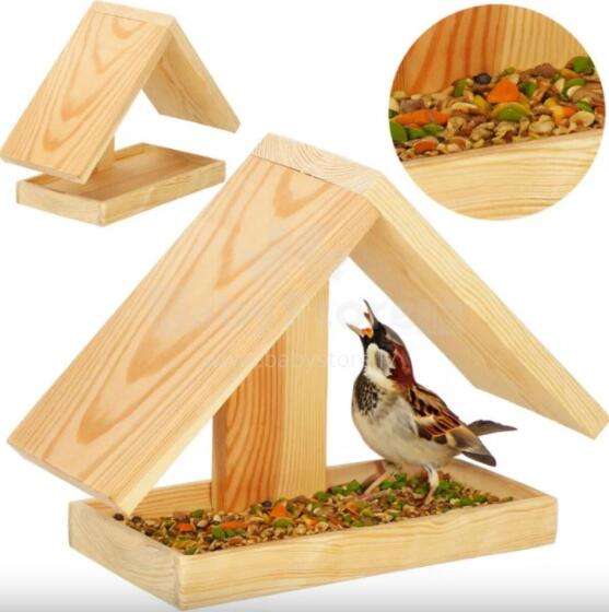 Bird feeder Springos KAR002 "S" natural colors