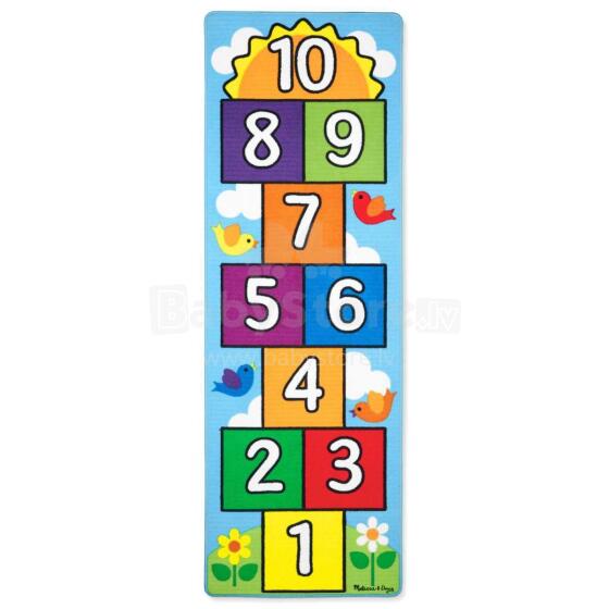 Melissa&Doug Hopscotch Rug Art.19402 Bērnu paklājiņš spēlēm ar cipariem 199x67cm