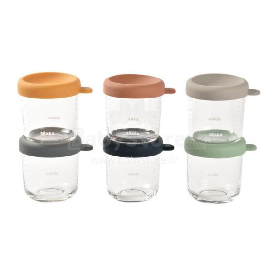 Beaba Portions Verre Art.221737 Контейнеры для еды с крышками,6 шт,250мл
