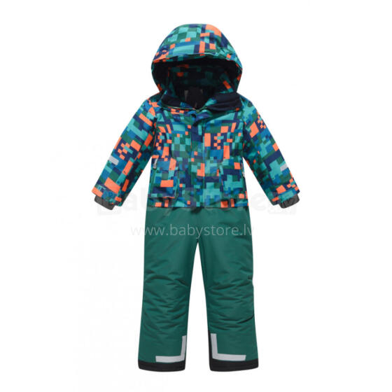 Sky Kids Winter Overall Art.9407 Green Детский зимний термо комбинезон