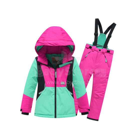 Sky Kids Winter Set Art.9424 Pink  Утепленный комплект термо куртка + штаны [раздельный комбинезон]