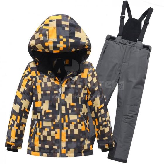 Sky Kids Winter Set Art.9435 Grey  Утепленный комплект термо куртка + штаны [раздельный комбинезон]