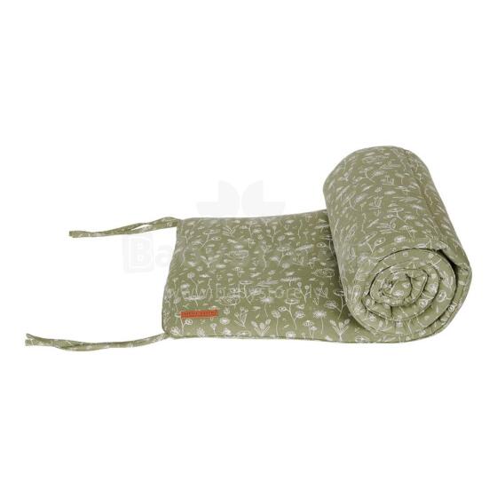 Little Dutch Bumper Art. TE12021011 Flower Olive Бортик-охранка для детской кроватки