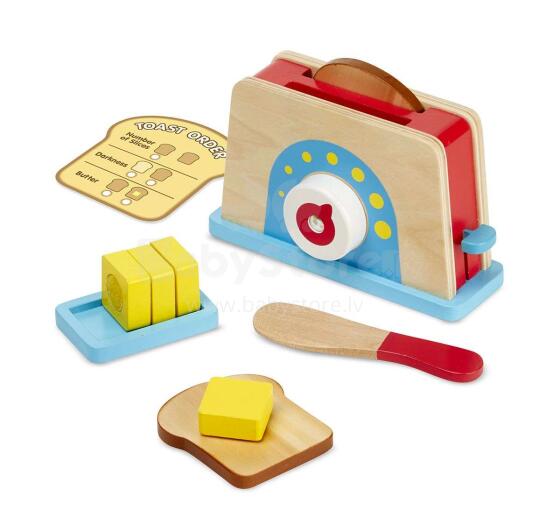 Melissa&Doug Toaster Set Art.19344 Koka tosters